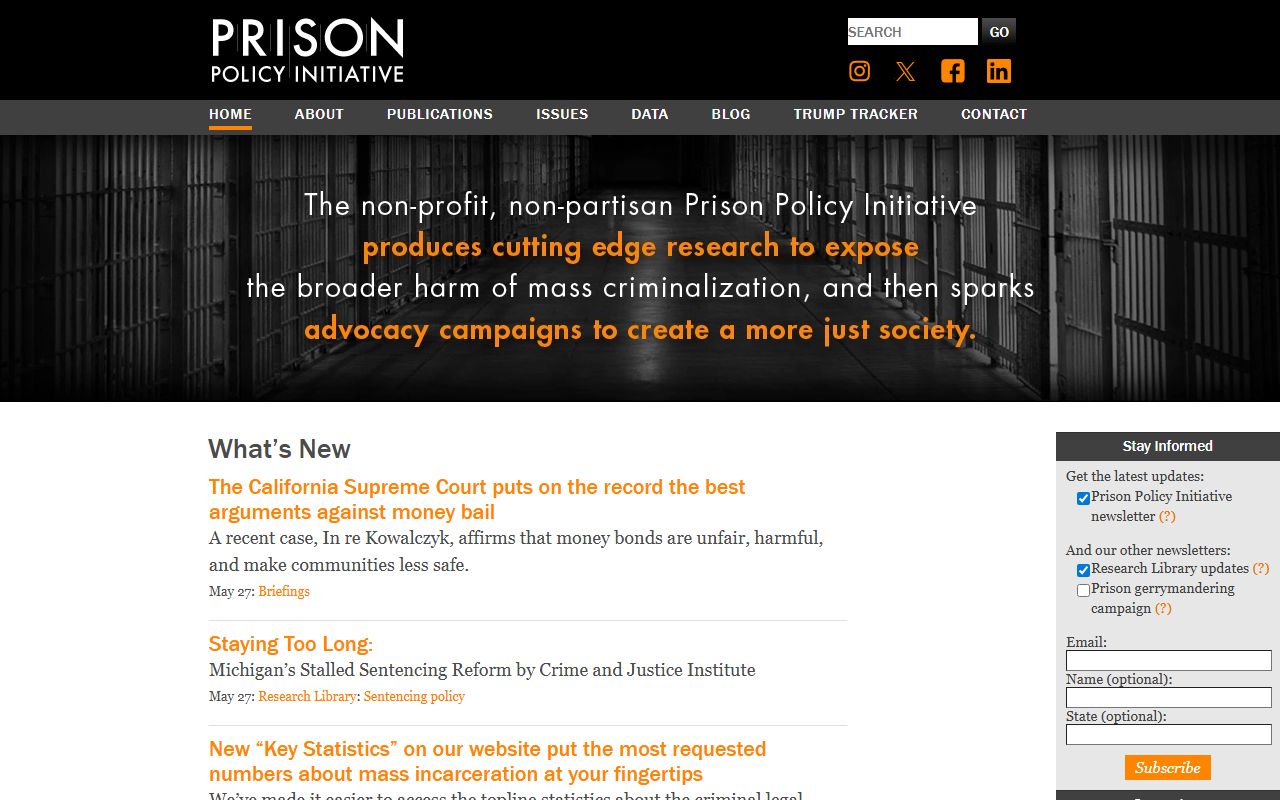 Prison Policy Initiative Texas data for Jefferson County context